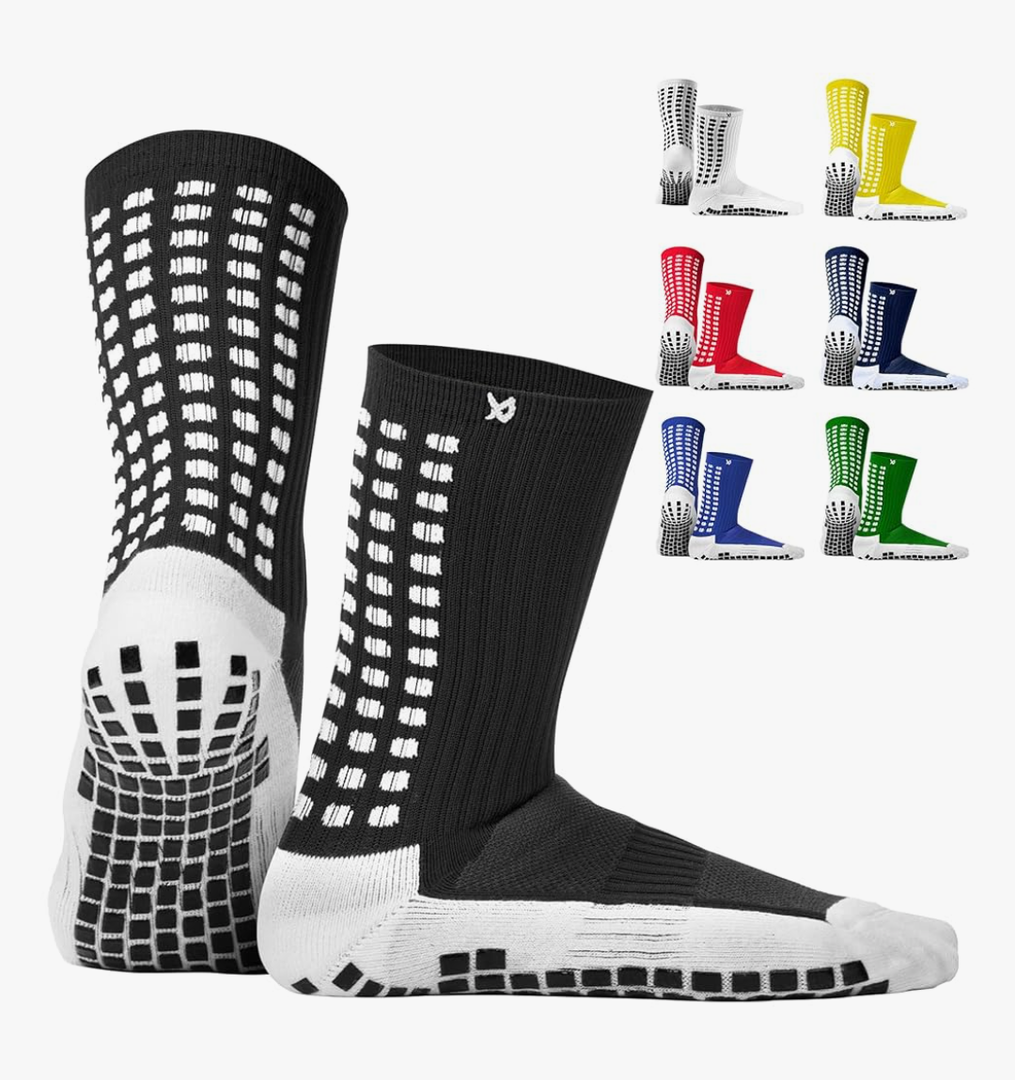 Lux Dual Grip Socks - Soccer Grip Socks for Men and Women. GripArray Performance & Comfort