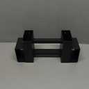 Outdoor Firewood Storage Brackets, Adjustable 2x4 Wood Stacking Rack, Black, Set of 1