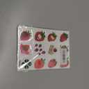 3 x 96PCS Strawberry Pre-cut Temporary Tattoos Berry First Birthday Party Supplies Decorations Cute Tattoos Stickers Party Favors Kids Gifts Girls Boys Classroom School Prizes Themed (Glow in the dark)