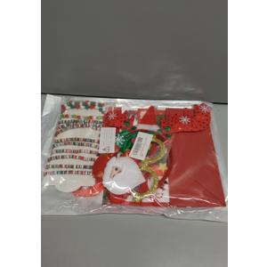 Christmas Bracelets Set for Women & Teens Christmas Gifts Headbands Stickers Glasses Gift Bag Card Perfect Xmas Party Jewelry Gift Xmas Sock Filler