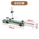 Automatic Small Assembly line Conveyor 23.6-inch Intelligent Equipment Production line Small Intelligent Filling Machine Special Conveyor Double guardrail, Including Optical Fiber Sensor