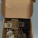 Matte Hair Clips for Women and Girls - Rectangle and Double Row Small Claw Clips for Thin/Medium Fine Hair - Nonslip Jaw Clips (Beige, Khaki, Brown, Black)