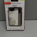 PopSockets Phone Wallet for MagSafe, Phone Card Holder with Grip, White - White Clear