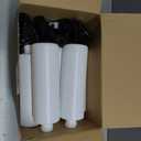 Thyle 20 Pcs Plastic Pump Dispenser Bottle 8 oz Refillable Plastic Bottles Bulk Lotion Container Travel Lock Empty container for Shampoo Massage Oil Dispensing (White bottle, black head)