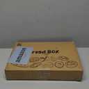 Bread Box for Kitchen Countertop, Large Bread Container Storage, Wooden Farmhouse Bread Box with Window Bread Holder (Black)