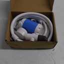 Portable Camping Shower Outdoor Camp Shower Pump,Upgrade Rechargeable Electric Shower Pump with Intelligent Digital Display Multiple Spray Modes for Camping, Hiking, Traveling,RV (Blue)