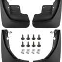 BOXI (Set of 4) Front and Rear Side Mud Flaps Splash Guards Mudflaps Fits for Jeep Grand Cherokee WK2 2011 2012 2013 2014 2015 2016 2017 2018 2019 2020 2021 | Replaces OE# 82212019AD 82212020AD