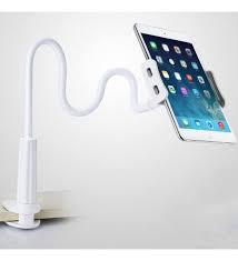 Multifunction Lazy Mobile Phone/Tablet/Stand Holder/Hangers/Clip Manual for Table/Bedside(Silver)