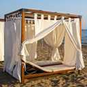 Pergola Brackets - Heavy Duty Pergola Kit(Q235 Steel Anti-Corrosion, 3.6"x3.6" Fit) - 4x4 Brackets kit for DIY Garden, Patio, Gazebo - Weatherproof for 4x4 Wood Beams (4-Pack)