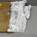 Windyun 8 Pcs Clear Zippered Organizers 12''x12''x12'' Moving Bags with Reinforced Handles Heavy Duty Storage Cube Tote Storage Bags Bins for Clothes Moving Supplies Linens Shoes Closet Organizer