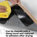 Rug Carpet Non Slip Grippers, Reusable Carpet Tape, No Damaging for Hardwood Floors, Strong Hold Rug Stickers for Area Rugs, Keep Corners Flat, Removable,16Pcs