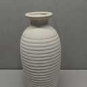 Rustic Ceramic Tall Vase 14 Large Handmade Flower Vases for Farmhouse Decor Living Room Shelf Styling Waterproof Off-White Pottery Jar for Pampas Grass Wedding or Housewarming Gift