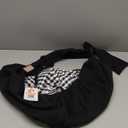 Tomkas Small Dog Sling Carrier - Adjustable Strap & Zip Pocket - Suitable for Puppies (Black)