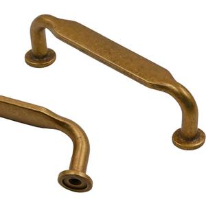 Asidrama 10 Pack 3 Inch(76mm) Antique Brass Kitchen Cabinet Handles, Cabinet Pulls Kitchen Cabinet Hardware for Cupboard Drawer Pulls (3" Hole Center)