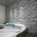 Art3d 20-Pack105 Sq.Ft Faux Brick 3D Wall Panels Peel and Stick in Stone Ash, Self Adhesive Waterproof Foam Wallpaper for Bedroom, Bathroom, Kitchen