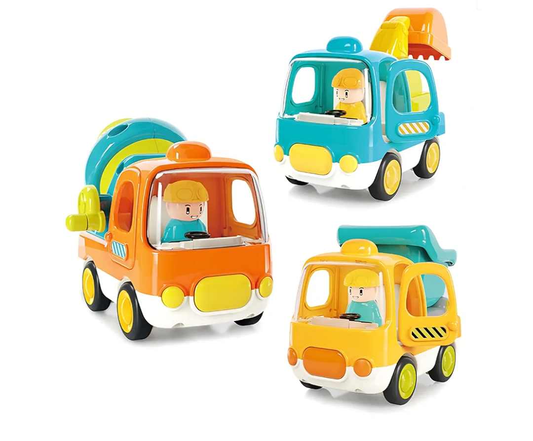 Excavator,Cement Truck,Dump Truck toy