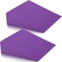 DEAYOU 2 Pack Yoga Foam Wedge, 13" EVA Foam Calf Stretch Slant Board for Lower Leg Strength Improve, Squat Wedge Incline Block for Workout, Exercise, Foot Heel Stretcher, Wrist Back Support (Purple)