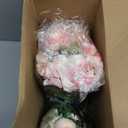 Tigeen 24 Bundles Peonies Artificial Flowers Faux Roses Silk Flowers Hydrangea Artificial Bouquet for Wedding Table Centerpiece Floral Vase Home Office Bridal Decor (Pink)