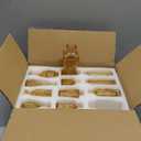 Bud Vases Set of 12,Glass Bud Vases in Bulk,Small Flower Vases for Centerpieces,Mini Vintage Vase for Wedding, Home Table Decor,Christmas,Party Decoration,Gold Amber