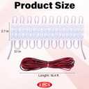 120 Led Van Interior Light Kits, 12V Led Light Strip, Cargo Van Accessories, Ceiling Work Lights Kit, Enclosed Trailer Lights for Truck Vans RV Boats Caravans, 40 Modules(White)