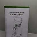 MOKKOM Professional 64mm Flat Burr Coffee Grinder with 100 Grind Settings, All-Metal Stainless Steel Body, Coffee Bean Grinder with Adjustable Electronic Timer, Anti-Static, LED Display