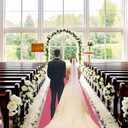Red Carpet Runner for Party,140GSM 2.6FTx15FT Carpet Party Decorations,Red Runway Rug for Prom Felt Non-Woven Fabric,Runner for Wedding Ceremony (Pink, 2.6x30 FT)