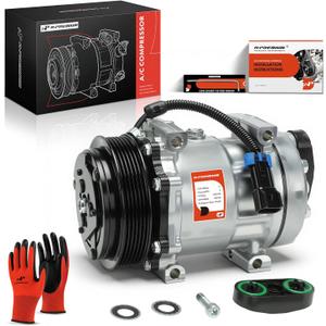 A-Premium Air Conditioner AC Compressor with Clutch Compatible with Freightliner Century Class/Classic/Classic XL 2002-2007, Columbia 2003-2004/2006, FC70/FL50 2004-2004, FS65, M2 106, MB60, MB70