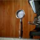 58mm Bottomless Portafilter for Gaggia Classic Pro, Evo, E24 Espresso Machines With Upgraded Walnut Handle and 18-21 Gram Filter Basket