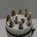 Drill America 15 Piece Heavy Dutyy High Speed Steel Drill Bit Set with Black and Gold Finish in Round Case (1/16" - 1/2" x 32nds), KFD Series