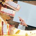 48 Set Thanksgiving Thank You Gifts Set Happy Fall Ballpoint Pens Bulk Fall Party Favors Gifts Pens with Autumn Greeting Cards for Employee Coworker Office Supplies