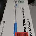InoKraft Pool Vacuum for Above Ground Pool, Cordless Pool Vacuum for Inground Pools, Rechargeable Handheld Pool Cleaner with 18.5 GPM Suction, 60 Min Runtime, 59” Extendable Pole, 300-Mesh Filter