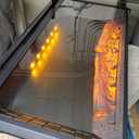 50 inch Electric Fireplace, Wall Fireplace Electric with Remote Control, Realistic Log and Crackling Sound, Overheating Protection and Timer, 750/1500W Black