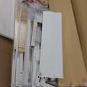 VASAGLE Bakers Rack with Power Outlet, 35.4 Inches Microwave Stand, Coffee Bar, 4 AC Outlets, with Adjustable Shelves, 8 S-Hooks, Basket, Spice Racks, Golden Oak and Cloud White UKKS031Y09