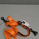 ILLUMISEEN LED Light Up Dog Leash | Ultra High Visibility Up to 350 Yards | 3 Lighting Modes | USB Rechargeable, No Batteries Needed | Padded Handle & Rotating Swivel Clasp to Prevent Leash Tangling (4 Feet, Bright Orange)