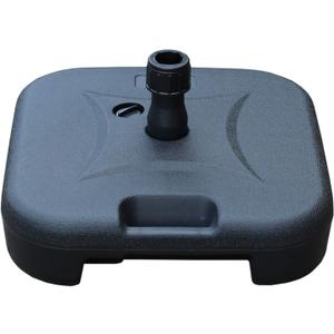 Orgrimmar Patio Umbrella Base 17.7L Heavy Duty Square Stand Water Filled Umbrella Base Stand for Outdoor