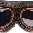 Vintage Motorcycle Goggles, ATV Motocross Goggles, Dirt Bike Racing Riding Off Road Scooter Glasses, Windproof Dustproof Eyewear for Adults Men Women