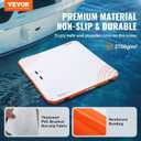 VEVOR Inflatable Floating Dock, 7 x 7FT Inflatable Dock Platform, Non-Slip Water Floating Dock Mat with Portable Carrying Bag & Detachable Ladder, Floating Platform Island Raft for Pool Beach Ocean