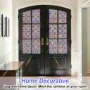 SOMWISE Rainbow Window Privacy Film,Heat Control,UV Blocking,Anti-Glare,Day & Night Privacy Protection & Decoration for Home, Bathroom,Glass Door,Static Cling,Renter-Friendly with Installation Tools