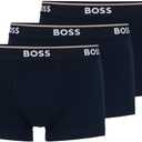 BOSS 3-pack Stretch Cotton Regular Fit Trunks (X-Large, Peacock Blue)