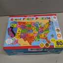 MasterPieces Floor Puzzle - Jumbo Size 80 Piece Jigsaw Puzzle for Kids - USA Map Shaped Puzzle - 3ftx2ft