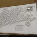 Happy Birthday Neon Sign, 22.4"x13.8" Happy Birthday Sign for Birthday Party Decor, Happy Birthday Light Up Led Signs for Backdrop, Neon Birthday Sign for Any Ages Bday Celebration, Warm White DIVATLA, 22.5x13.8 Inch