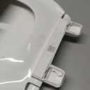 KOHLER K-4774-0 Brevia Elongated White Toilet Seat with Quick-Release Hinges And Quick-Attach Hardware For Easy Clean, White