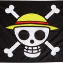 GE Animation GE-6468 One Piece Luffy's Straw Hat Pirate Flag Multi-colored, 31"