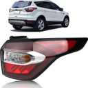 Tail Light Compatible with 2017 2018 Ford Escape S,SE,SEL,Titanium, Rear Taillights with Bulb and Harness, Right Passenger Side Tail lamp Assembly OE: GJ5Z13404C