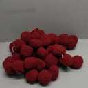 Giegxin 2 Pcs 6 ft Red Christmas Ball Garlands Christmas Ornaments Shatterproof Garland 3.15 Inch Xmas Hanging Balls Decorations for Tree Home Indoor Outdoor Mantel Holiday Party Accessories