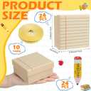 Chivertion 24 Pack Teacher Appreciation Gifts Mini Jewelry Travel Case Paper Mache Gift Boxes with Pencil Tags Lined Notebook Design for Back to School Women Ring Earring Necklaces Gifts