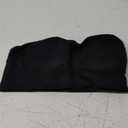 Lusait Strapless Bra for Women Non-Slip Silicone Padded Bandeau Bra Wireless Tube Top Bralette (Medium, Black)
