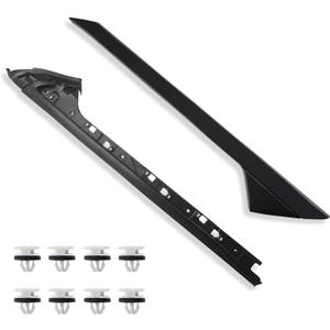 A-Pillar Molding Trim Kit Compatible with 2011-2019 Ford Explorer Right Passenger Side Outer & Inner Windshield Molding Trim Replace BB5Z-7803144-AA 926-451 BB5Z7803136AA BB5Z7803136AB BB5Z7803136BA