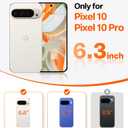 TORRAS Slim Magnetic Stand for Google Pixel 10 Pro Case/Pixel 10 Case Clear, Ultra Thin Open Edge Design, Never Yellowing, Fit for MagSafe with Kickstand, Caseless Touch Grip Ostand Case, Clear