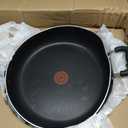 T-Fal Specialty Nonstick Saute Pan with Glass Lid 5 Quart, Oven Broiler Safe 350F, Cookware, Deep Frying Pan with Handle, Skillet, Kitchen, Pots and Pans, Dishwasher Safe, Black